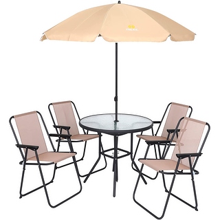 Patio Dining Set Set of 6 Garden Outdoor Furniture Set with