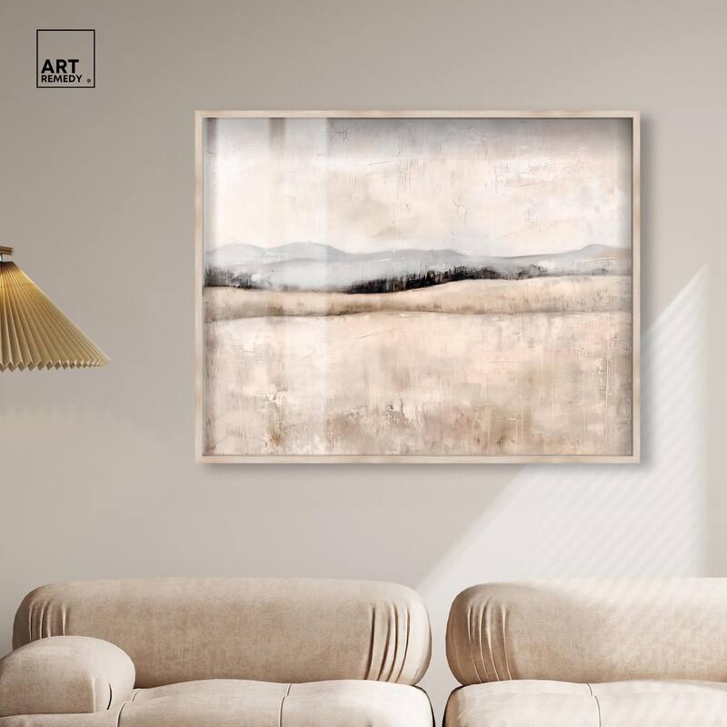 Distant Hills I Shadowbox by Art Remedy