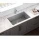 preview thumbnail 11 of 11, Ruvati 33-inch Undermount 16 Gauge Tight Radius Large Kitchen Sink Stainless Steel Single Bowl - RVH7433 - Silver - 33" x 19"