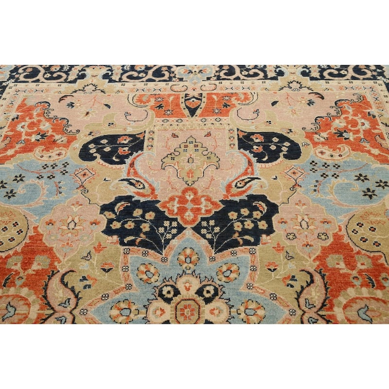 Eye-catching Floral Khotan Oriental Area Rug Wool Hand-knotted Carpet - 8'0" x 9'8"