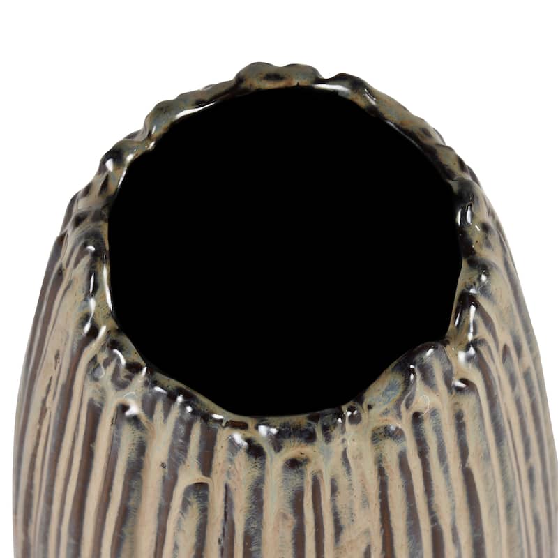 Elk Home Cooper Champagne Gold Earthenware 5.5 Inch Wide Vase