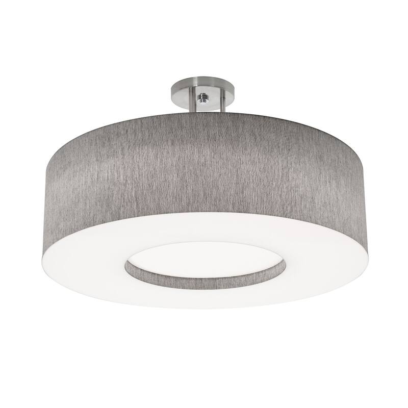 AFX Montclair 24'' Medium Base Flush Mount - Black