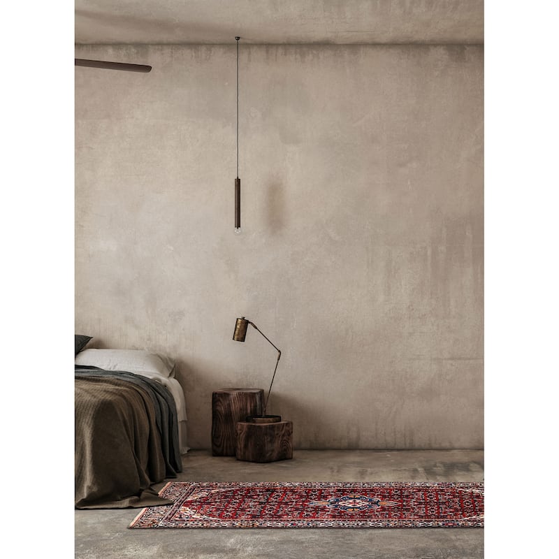 ECARPETGALLERY Hand-knotted Anatolian Vintage Red Wool Rug - 4'9 x 9'9