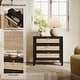 preview thumbnail 17 of 37, Set of 2 Farmhouse Style Nightstands with 3 Drawers