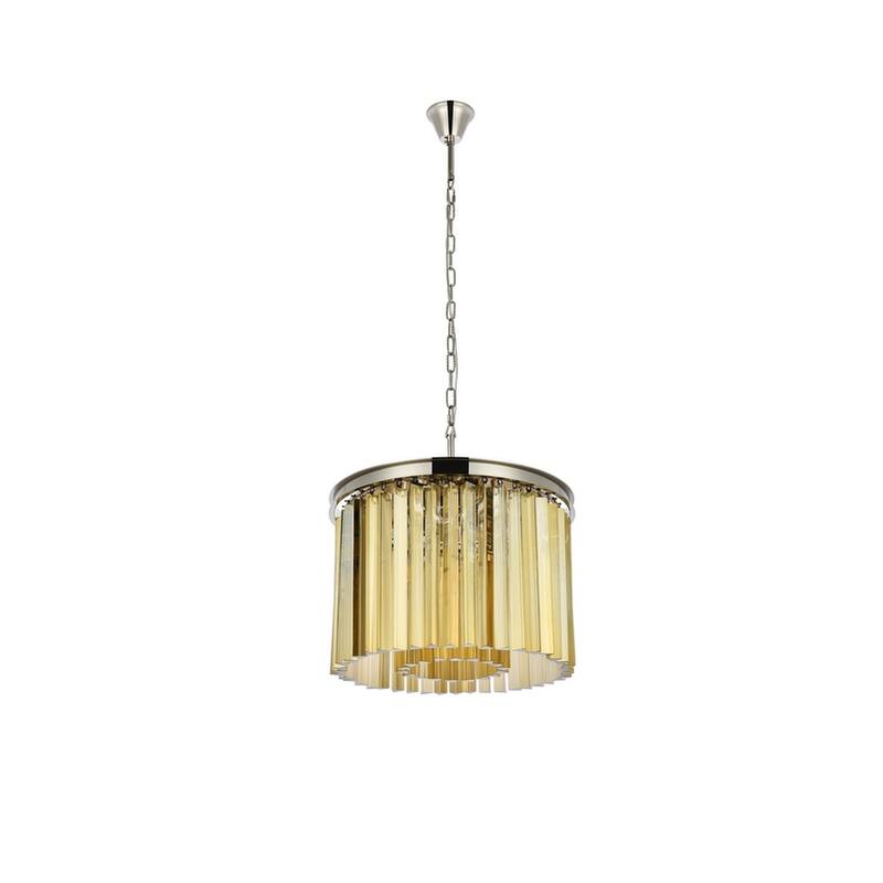 Royce Edge 6-Light Polished Nickel Pendant