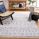 preview thumbnail 4 of 53, SAFAVIEH Augustine Manfreda Moroccan Boho Fringe Rug 8' x 10' - Ivory/Grey - Rectangle