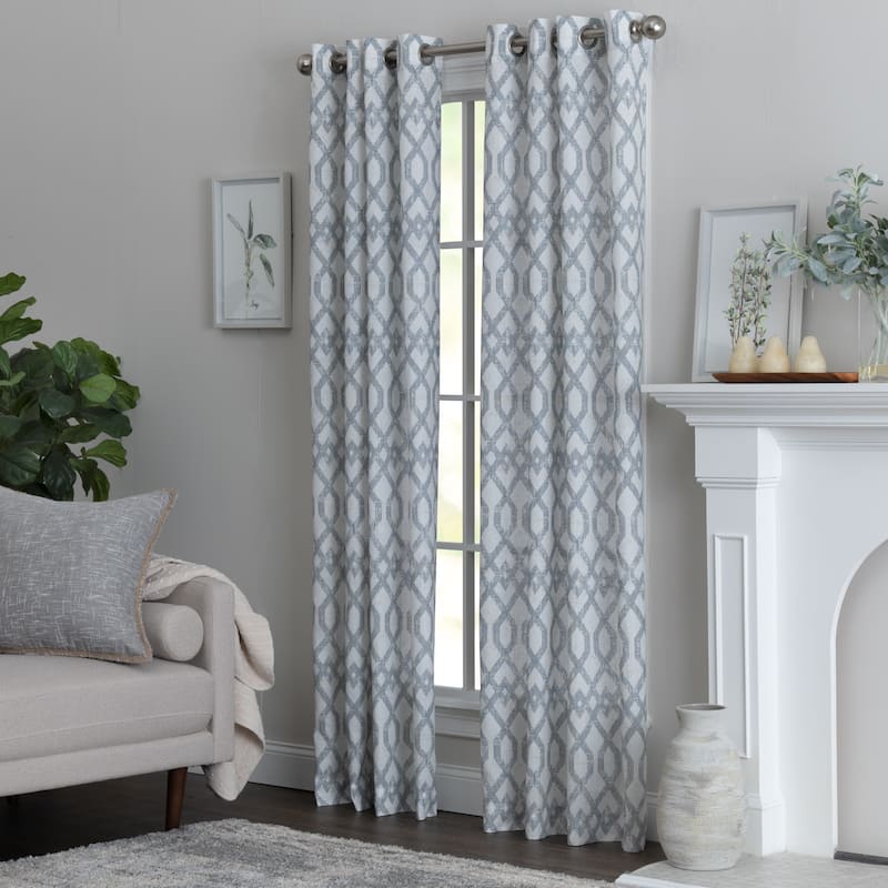 Miller Curtains Walton Grommet Top Panel - Indigo - 50" x 95"