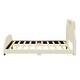 preview thumbnail 6 of 20, Full Size Upholstered Platform Bed with Bear-Shaped Headboard and Embedded Light Stripe, Velvet Low Bed Frame for Boys, Girls