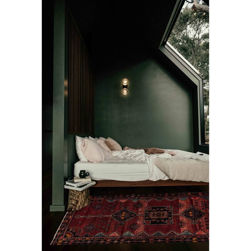 ECARPETGALLERY Hand-knotted Konya Anatolian Red Wool Rug - 4'10 x 9'0