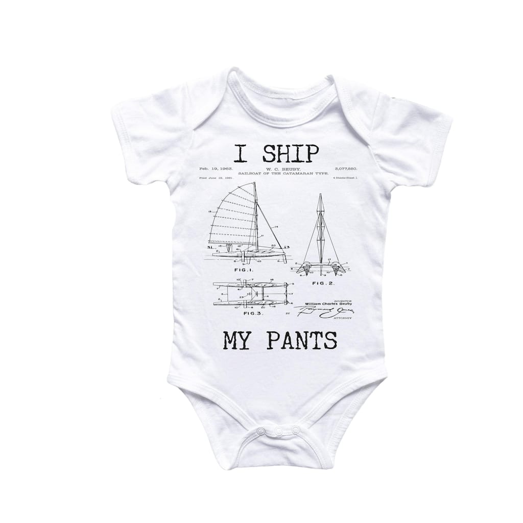 Sailboat Nautical Boat - Baby Boy Girl Clothes Infant Bodysuit Funny Cute Newborn 6