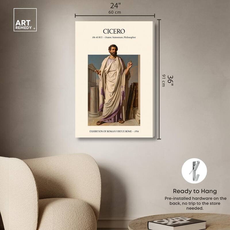 Visual Representation of Cicero Canvas by Art Remedy, Gallery Wrapped