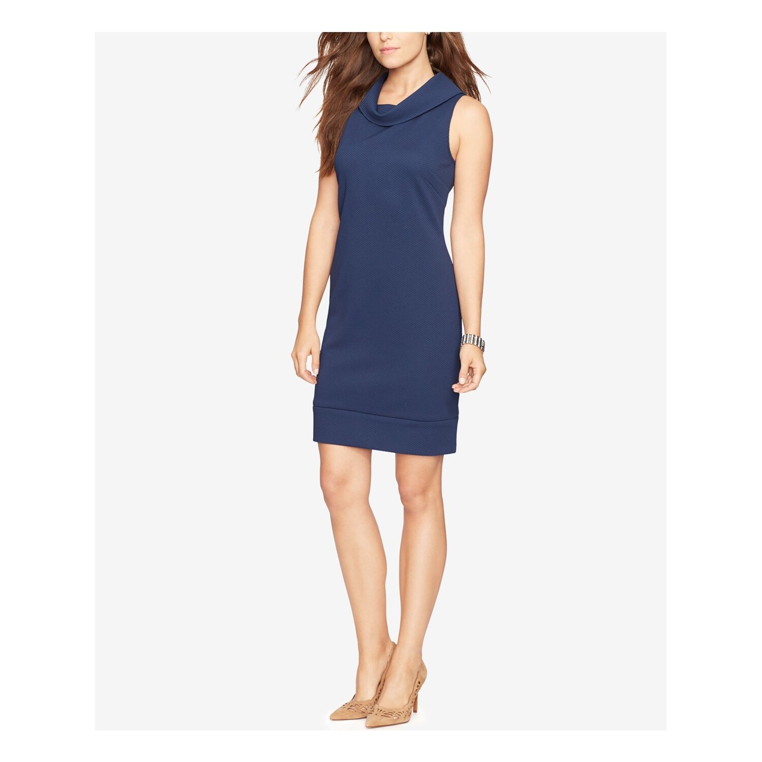 navy blue work dress