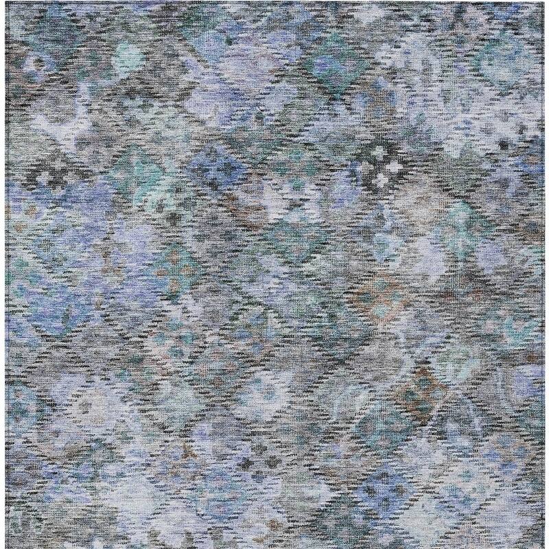 HomeRoots Floral Traditional Rectangle Outdoor Rug