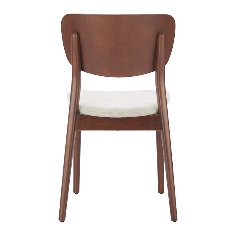Kellua Dining Chair Beige & Walnut