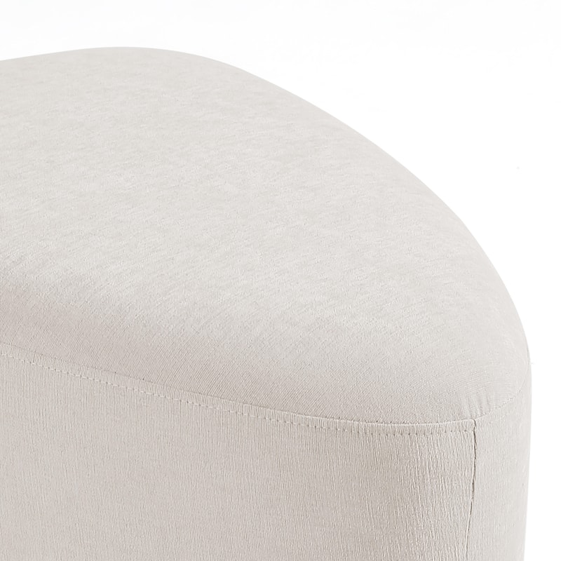 Leon 26"/43" W Chenille Triangle Cocktail Ottoman Set