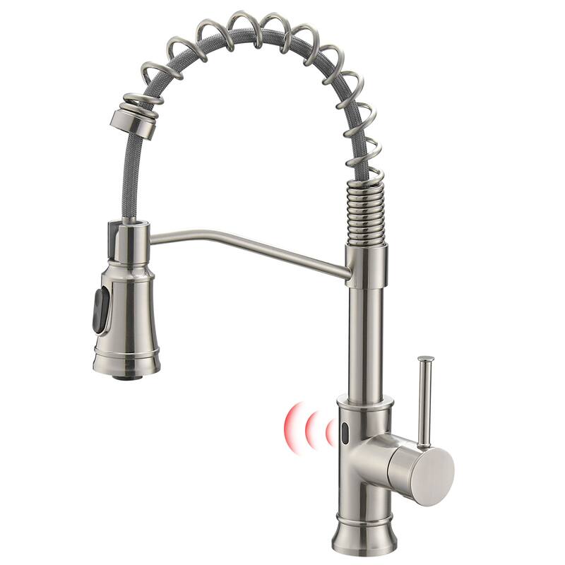Touchless Kitchen Faucet,Hands Free Automatic Smart Kitchen Faucet - Brushed Nickel