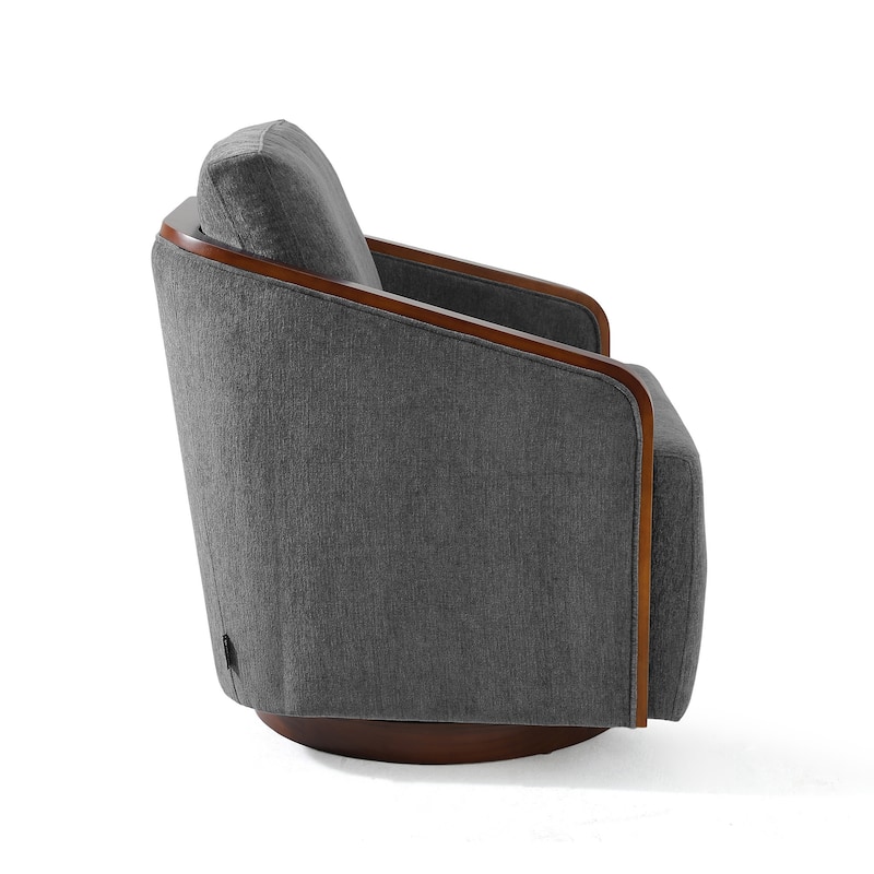 Modern Upholstered Swivel Accent Chair