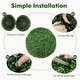 preview thumbnail 7 of 8, Gymax 2 PCS 20'' Artificial Boxwood Topiary Balls Sun-protective Round