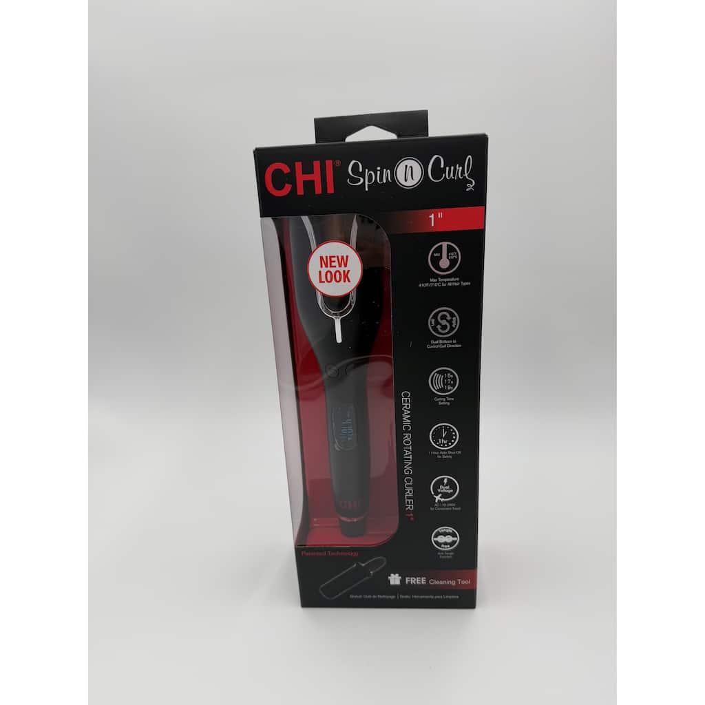 CHI Spin n Curl Ceramic Rotating Curler - 1"