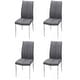 preview thumbnail 1 of 20, Somette Alyssa Side Chair with Chrome Legs (Set of 4)