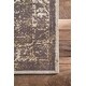 preview thumbnail 26 of 29, Nuloom Traditional Medallion Border Grey Rug