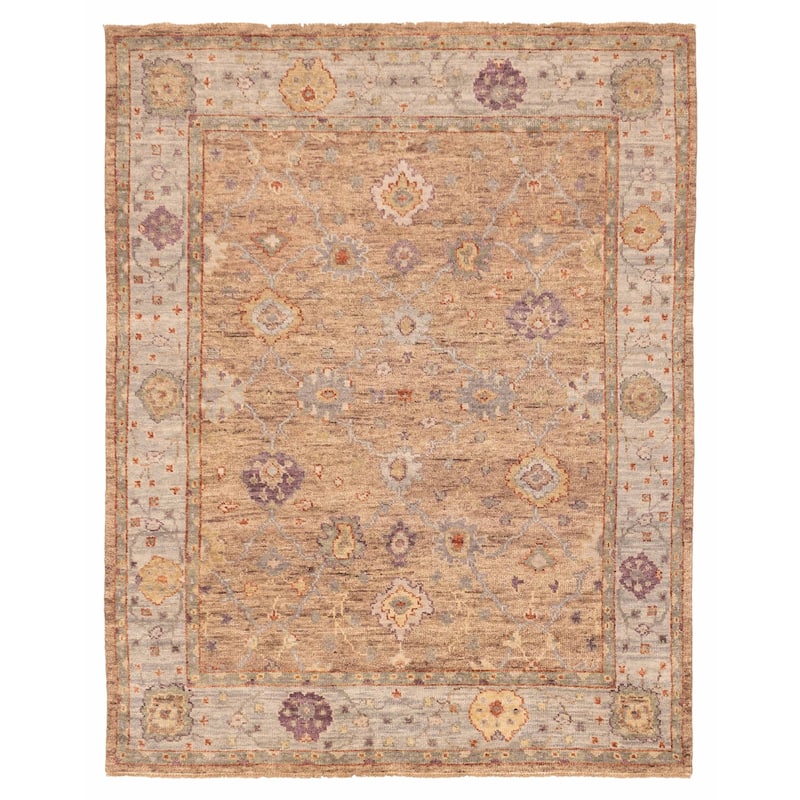 ECARPETGALLERY Hand-knotted Jules Serapi Brown Wool Rug - 7'10 x 9'9