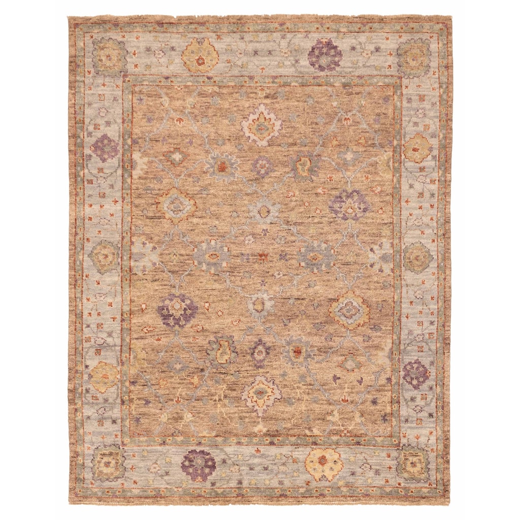 ECARPETGALLERY Hand-knotted Jules Serapi Brown Wool Rug - 7'10 x 9'9