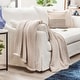 preview thumbnail 3 of 39, Chanasya Cable Knit Throw Blanket With Reversible Sherpa