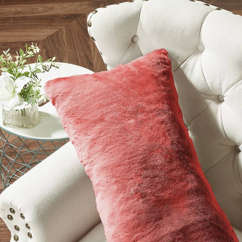 Serenta Heavy Fauxfur Pillow Shell 2 PC Set, NO INSERT