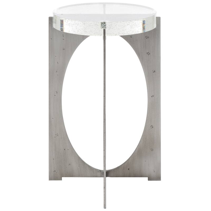SAFAVIEH Couture Hannamaria Bubble Glass Table - 13 IN W x 13 IN D x 20 IN H