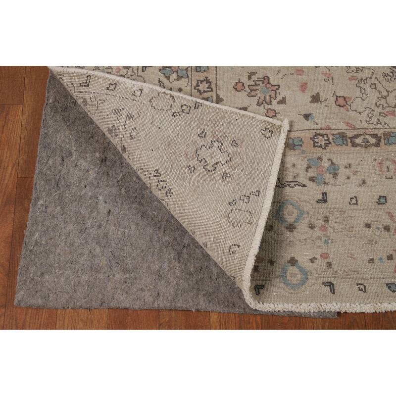 Floral Tabriz Persian Area Rug Oriental Handmade Wool Carpet - 7'4"x 10'9"