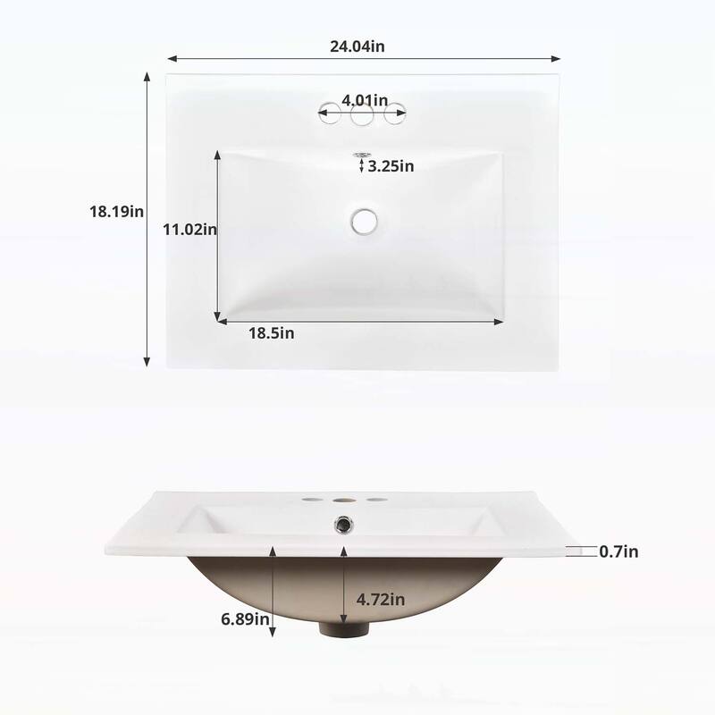 Under-mount Sink Bathroom Cabinet with Drawers