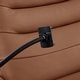 preview thumbnail 12 of 26, Genuine Italian Leather Match Power Swivel Rocker Recliner (Set of 2)