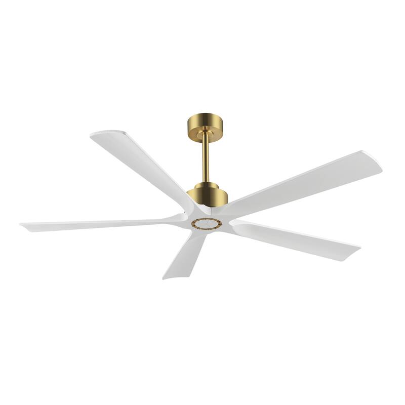 WINGBO 60" Solid Wood DC Motor Indoor Ceiling Fan with Remote·