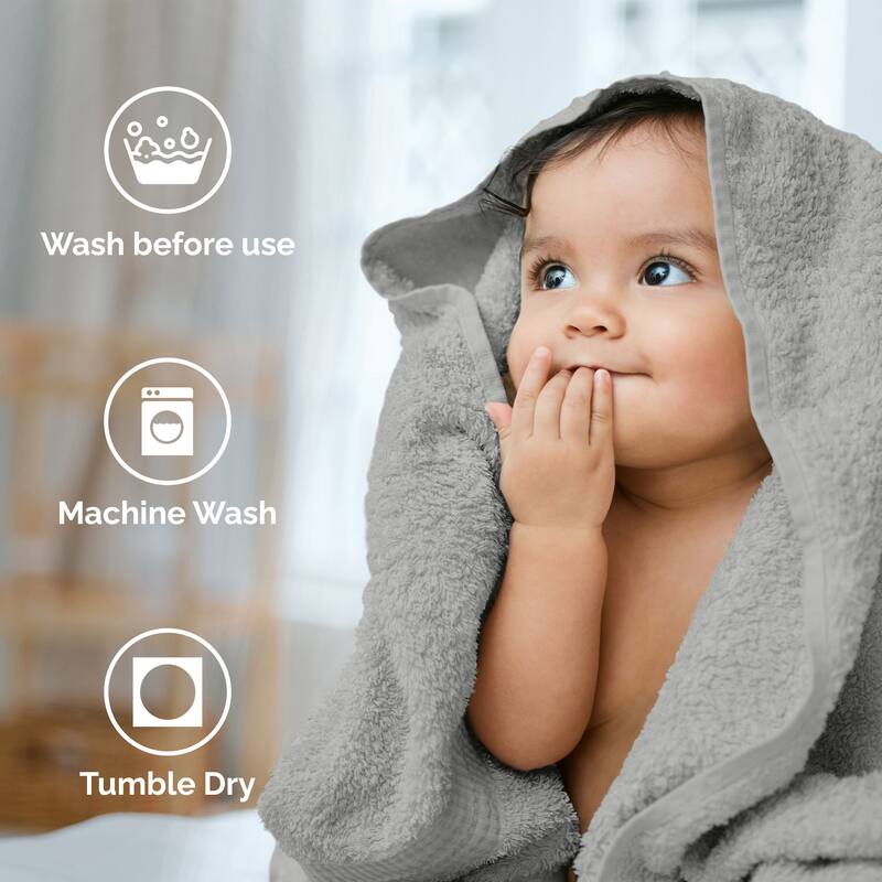 Superior Miami 100% Cotton 6-Piece Towel Set - Lightweight & Quick Drying