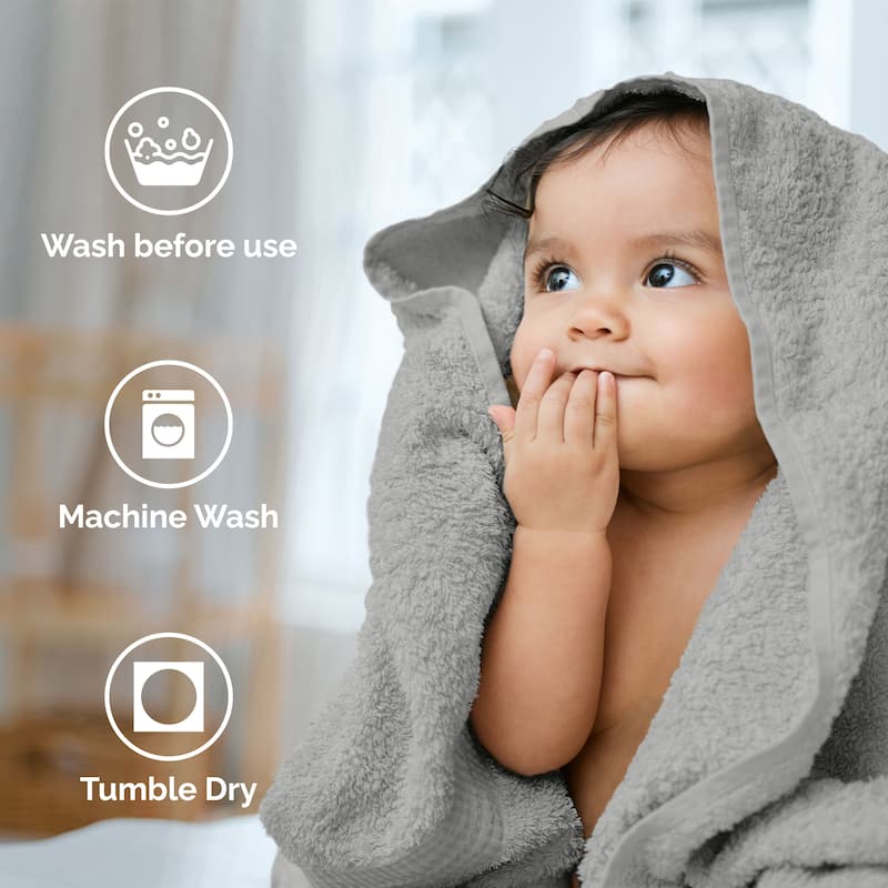 Superior Miami 100% Cotton 6-Piece Towel Set - Lightweight & Quick Drying