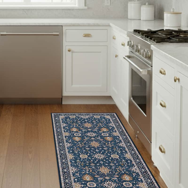 Laura Ashley Imagine Printed Chenille Washable Non-Slip Rugs