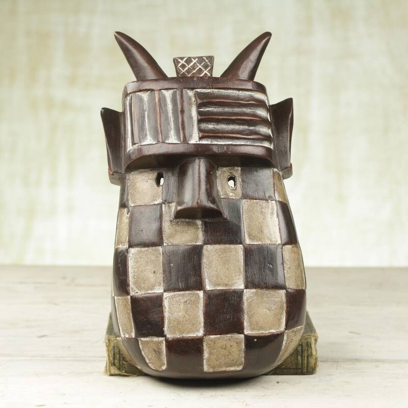 Novica Handmade Toma Landai African Wood Mask