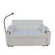 preview thumbnail 20 of 22, Velvet Daybed Futon with Pullout Bed & USB Ports