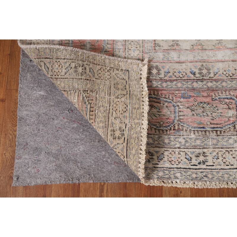 Hand-knotted Distressed Boteh Botemir Persian Area Rug Wool - 7'6" x 10'7"