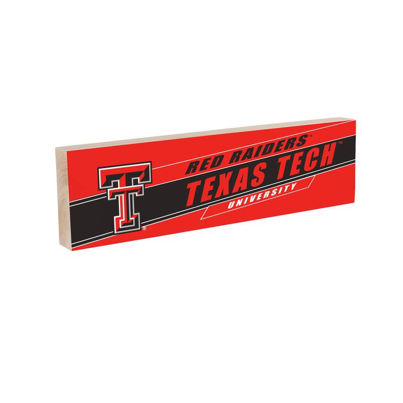 Texas Tech University Wooden Tabletop Mantel Shelf Sign
