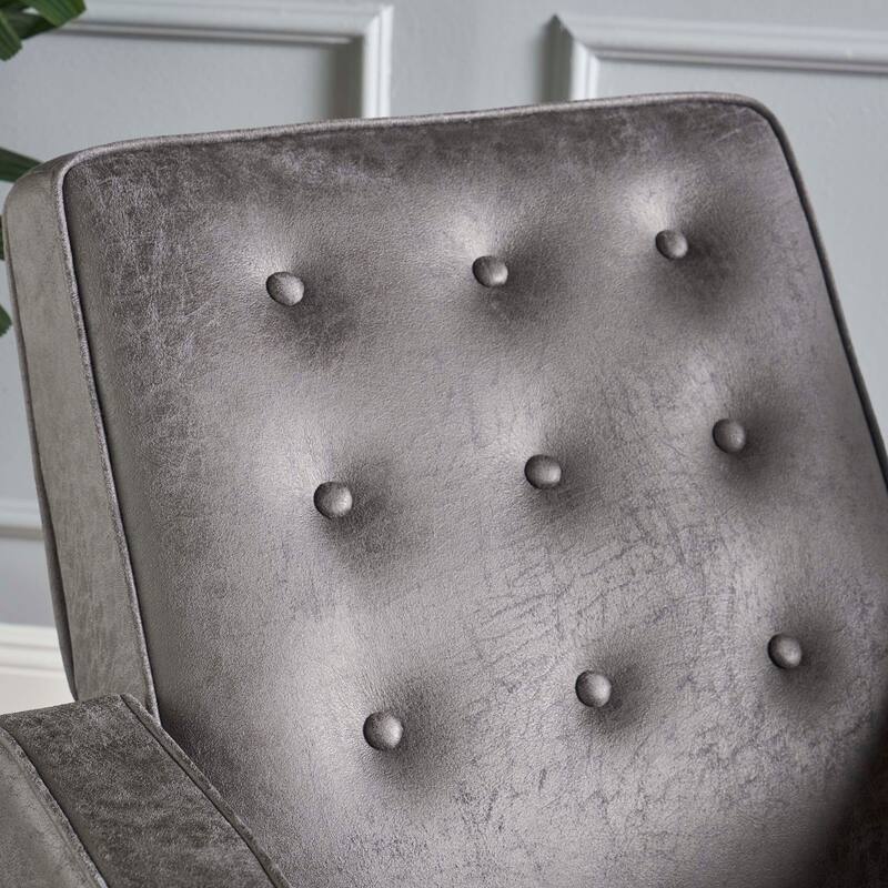 Mervynn Mid-Century Modern Microfiber Recliner (Set of 2) by Christopher Knight Home