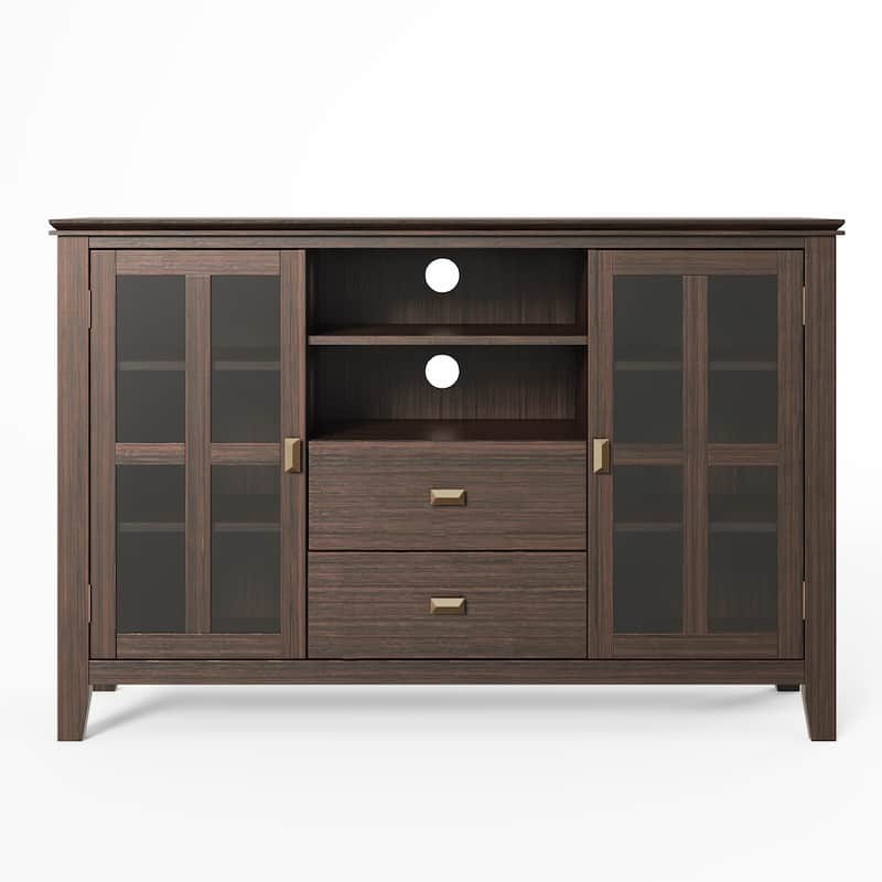 WYNDENHALL Stratford 53-inch Solid Wood TV Media Stand - 53 inch wide