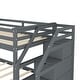 preview thumbnail 13 of 49, Roomfitters Twin-Over-Twin Bunk Bed with Twin Trundle, Sturdy Wooden Frame, 3 Storage Stairs, Safety Guardrails