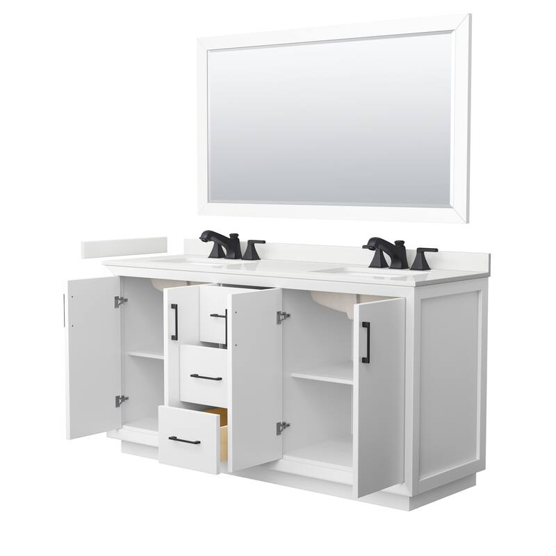 Wyndham Collection WCF414166D-QTZ-US3M58 Strada 66" Free Standing