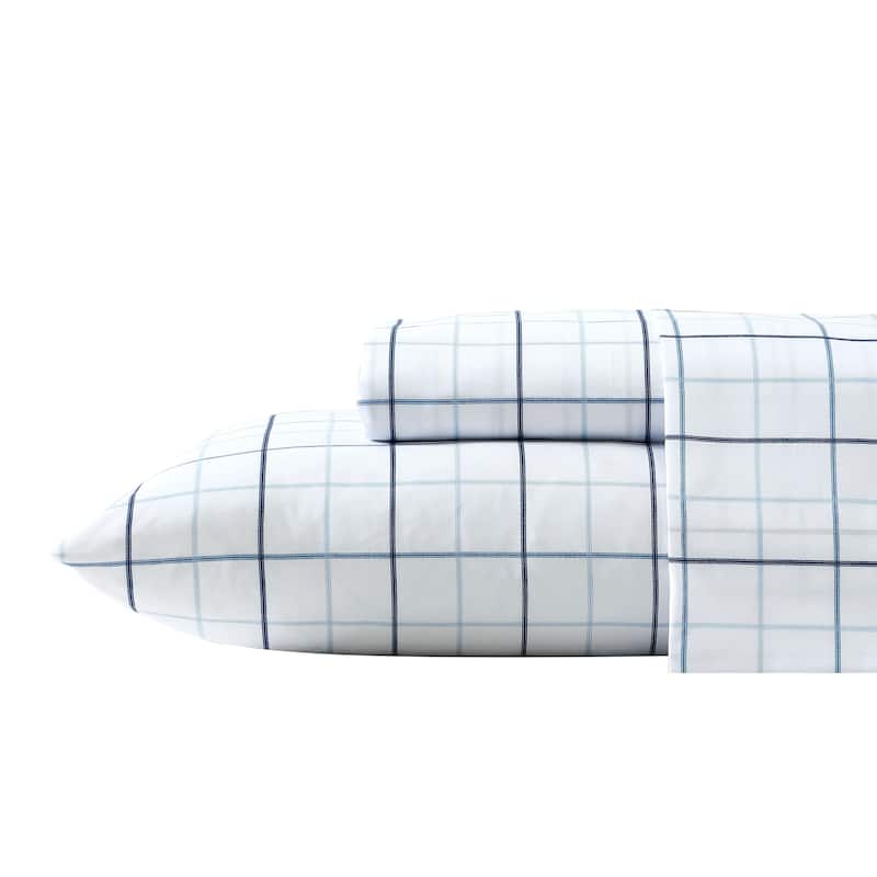 Nautica Fitted Sheet and Standard Pillowcase Sets - Twin/Twin XL - Clarkson Blue