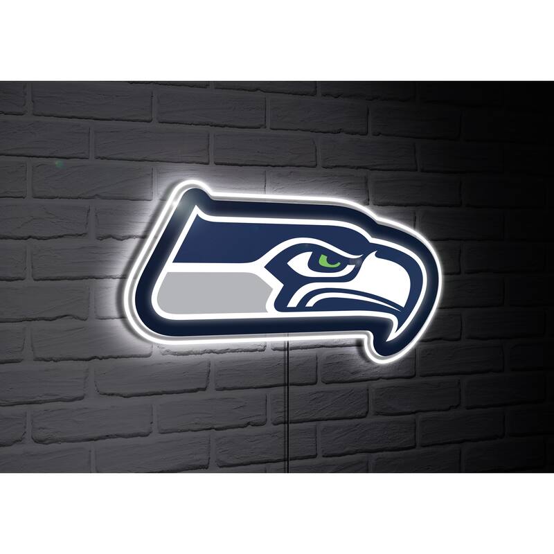 Seattle Seahawks Team Logo LED Wall Decor Lighted Sign