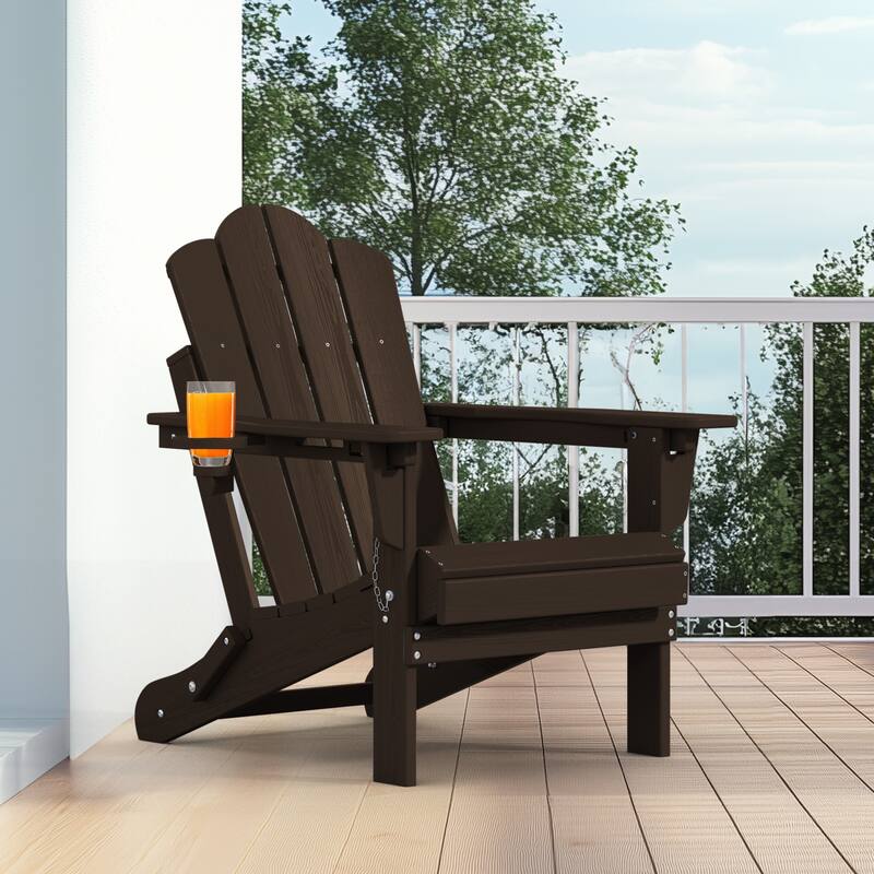 HDPE Plastic Outdoor/Indoor Adjustable Folding Adirondack Chair