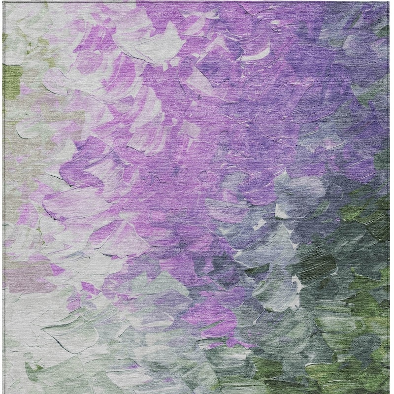 HomeRoots Abstract Transitional Rectangle Outdoor Rug