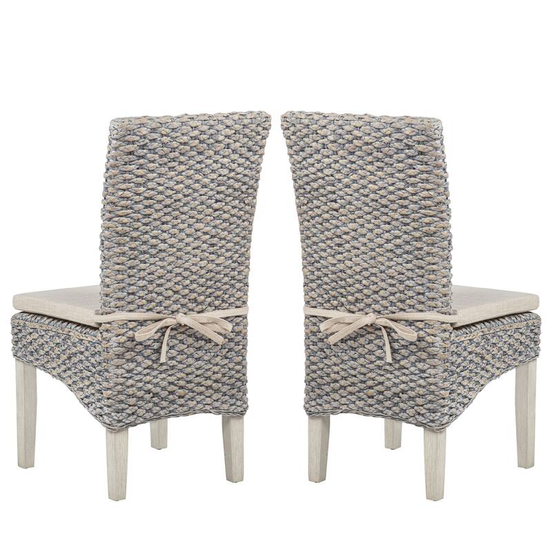 Elodie Seagrass Dining Chair with Seat Cushion-Set of 2